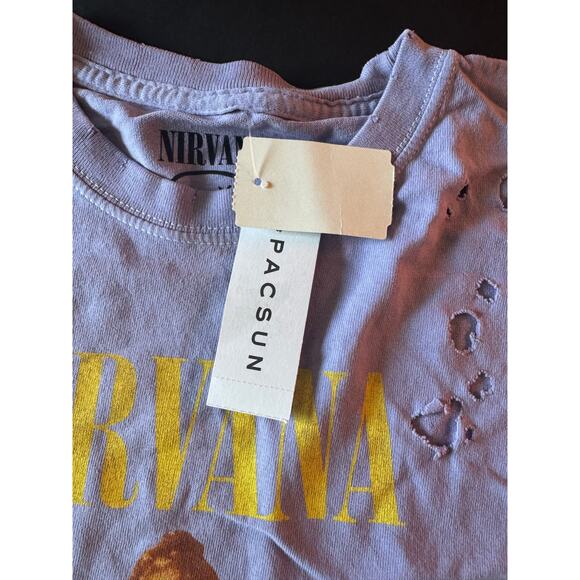 NWT Pacsun Nirvana Angel Purple Tee - Picture 5 of 6